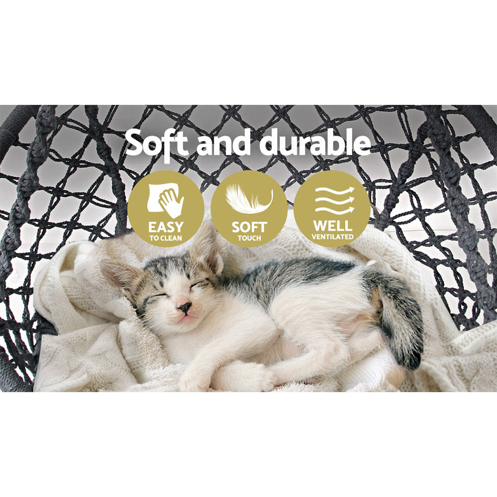 South Yarra Boho Hammock Swing Chair - Grey